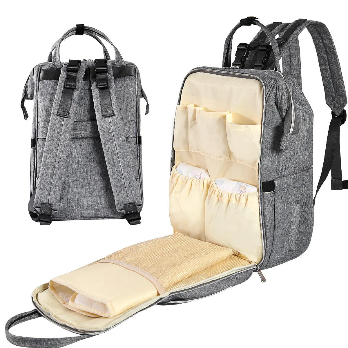 Stylish Diaper Bag Backpack Multifunction for Travel - MONLANE