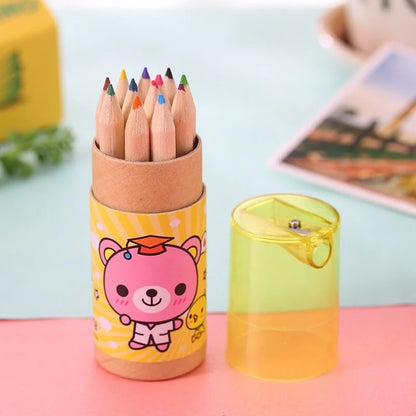 12 Color Pencil Crayon Set