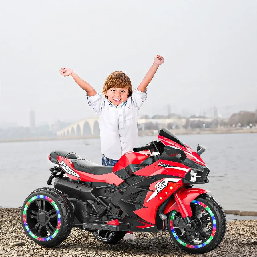 12V Electric Ride on Motorcycle with Light