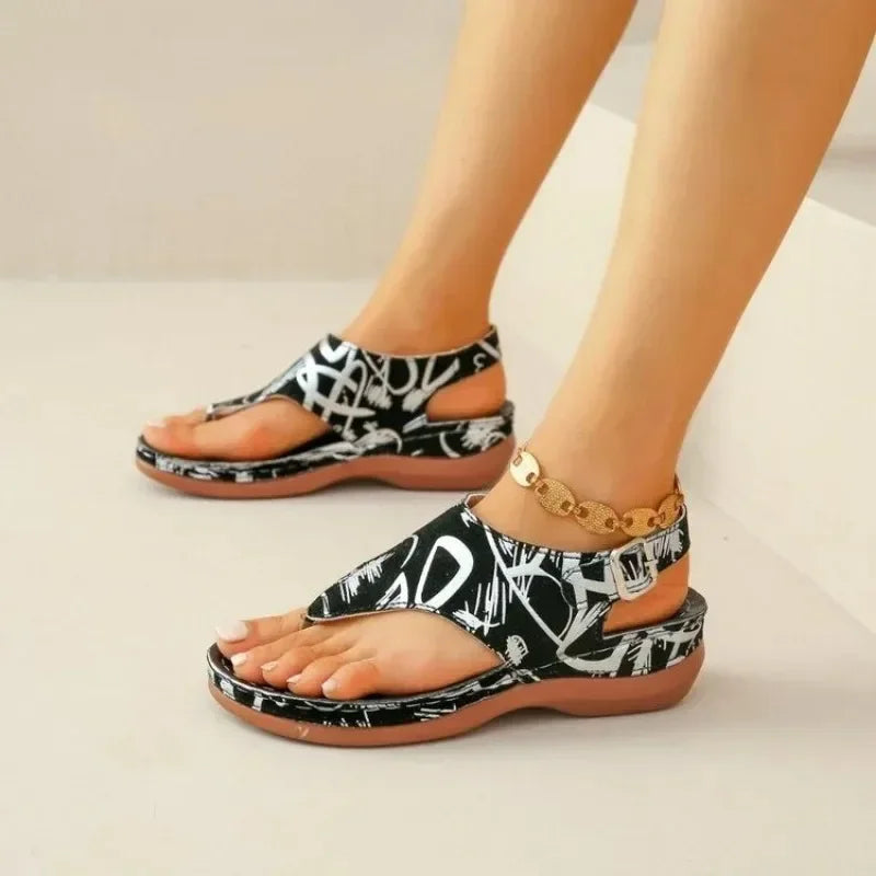 Women's Retro Wedge Platform Sandals