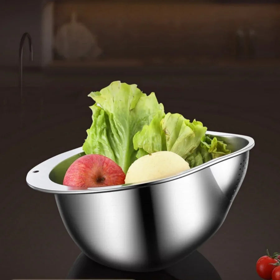 Rice Washer Strainer Bowl