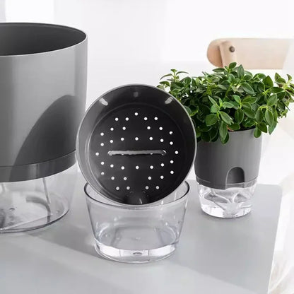 Self Watering Plastic Flower Pot - MONLANE