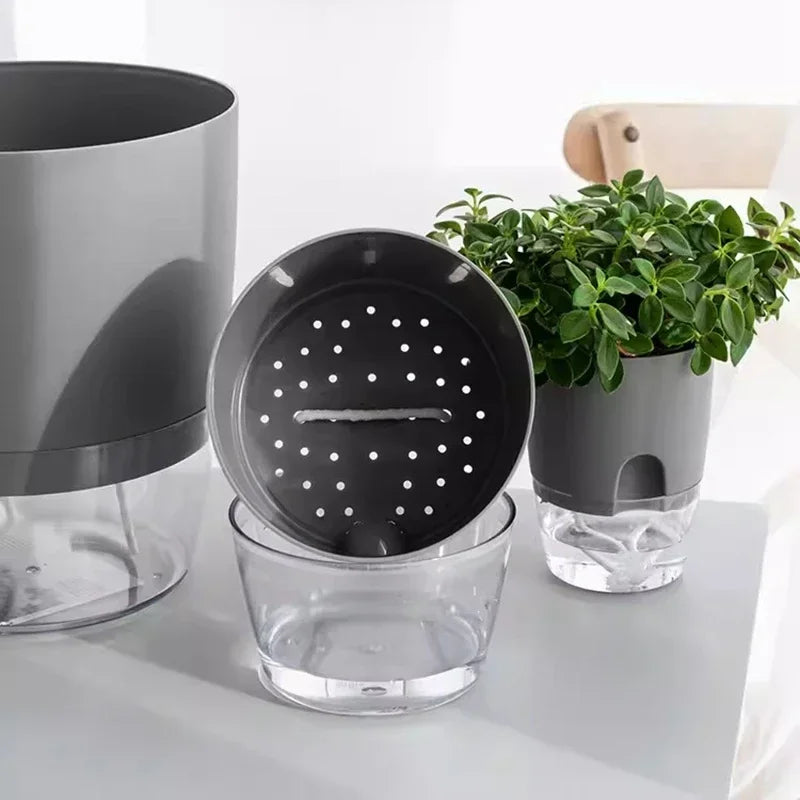 Self Watering Plastic Flower Pot - MONLANE