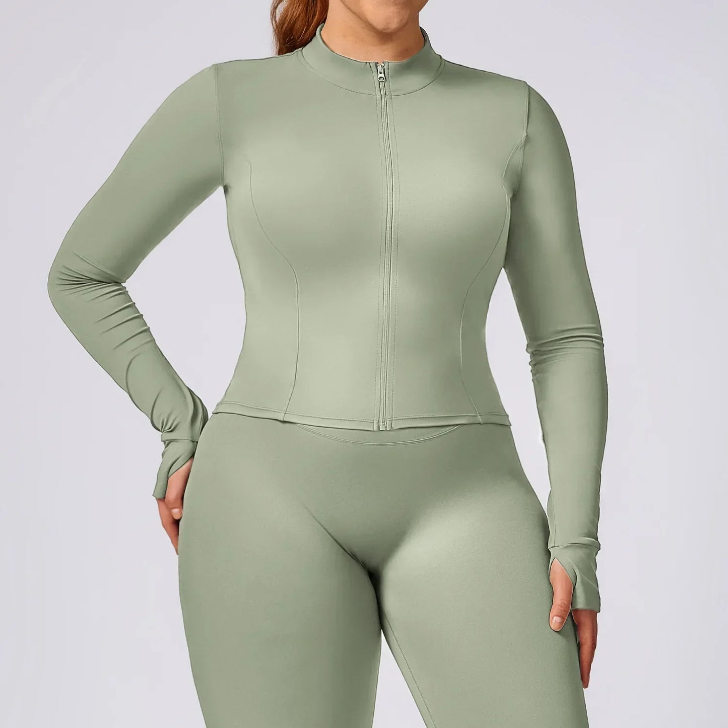 Plus Size Yoga Jacket - MONLANE