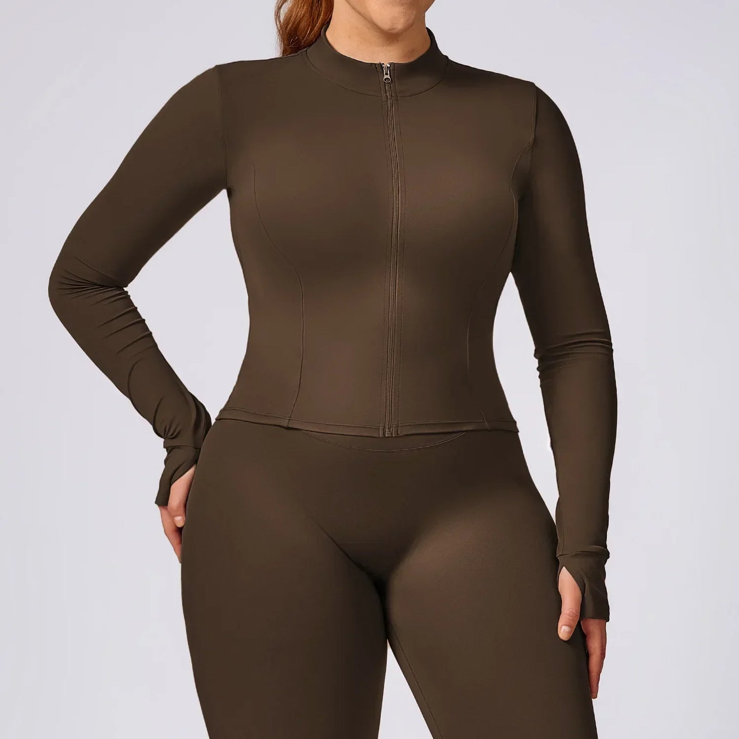 Plus Size Yoga Jacket - MONLANE