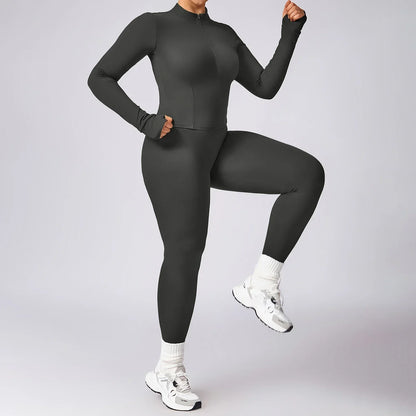 Plus Size Yoga Jacket - MONLANE