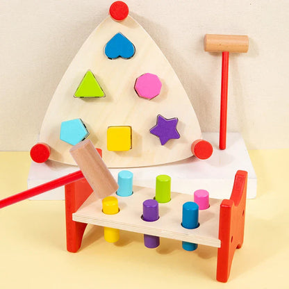 Montessori-style early learning percussion table