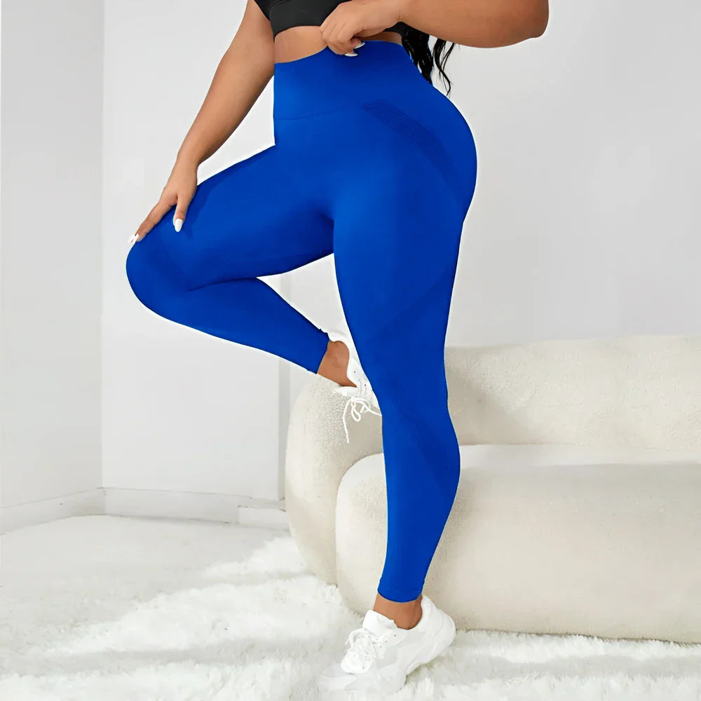 Plus Size Seamless Yoga Pants - MONLANE