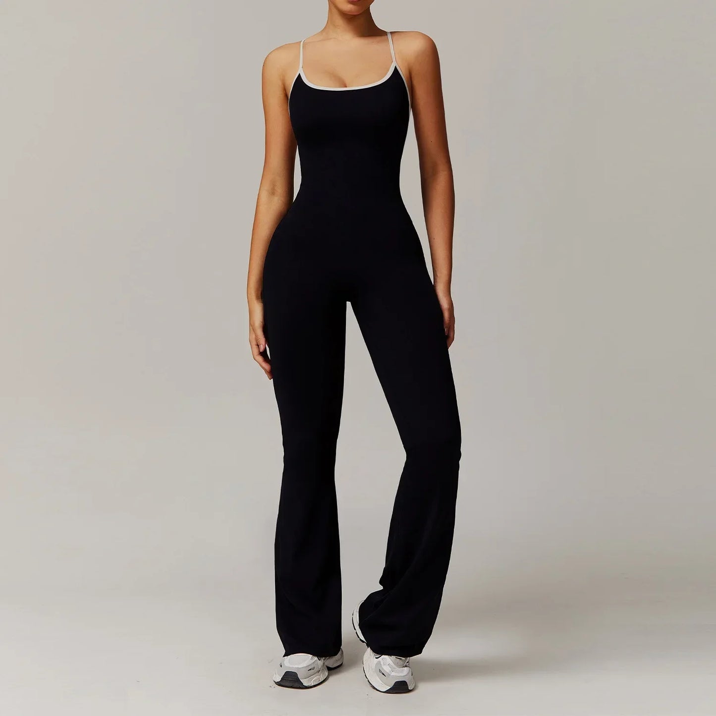 Cross Back Yoga Jumpsuit - MONLANE