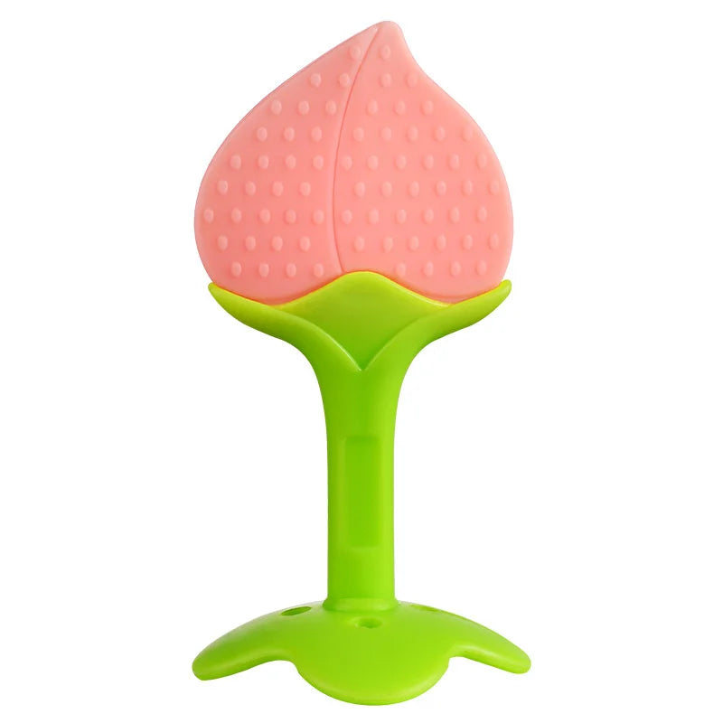 Baby Silicone Training Toothbrush Teething Ring