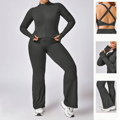 Plus Size Yoga Wide Leg Pant - MONLANE