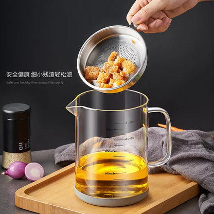 Glass Oil Filter Pot