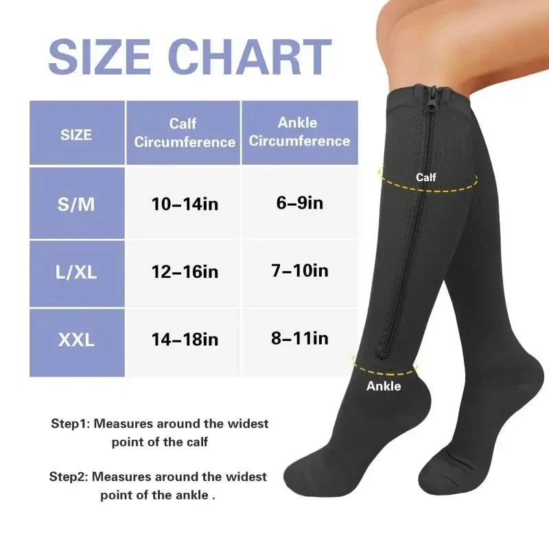 Medical Zipper Compression Socks - MONLANE