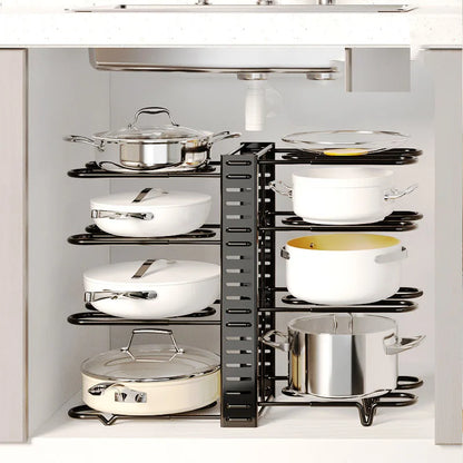 5/8 Tiers Pan Pot Organizer Rack - MONLANE