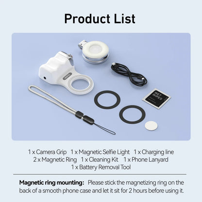 Magnetic Phone Camera Shutter Grip