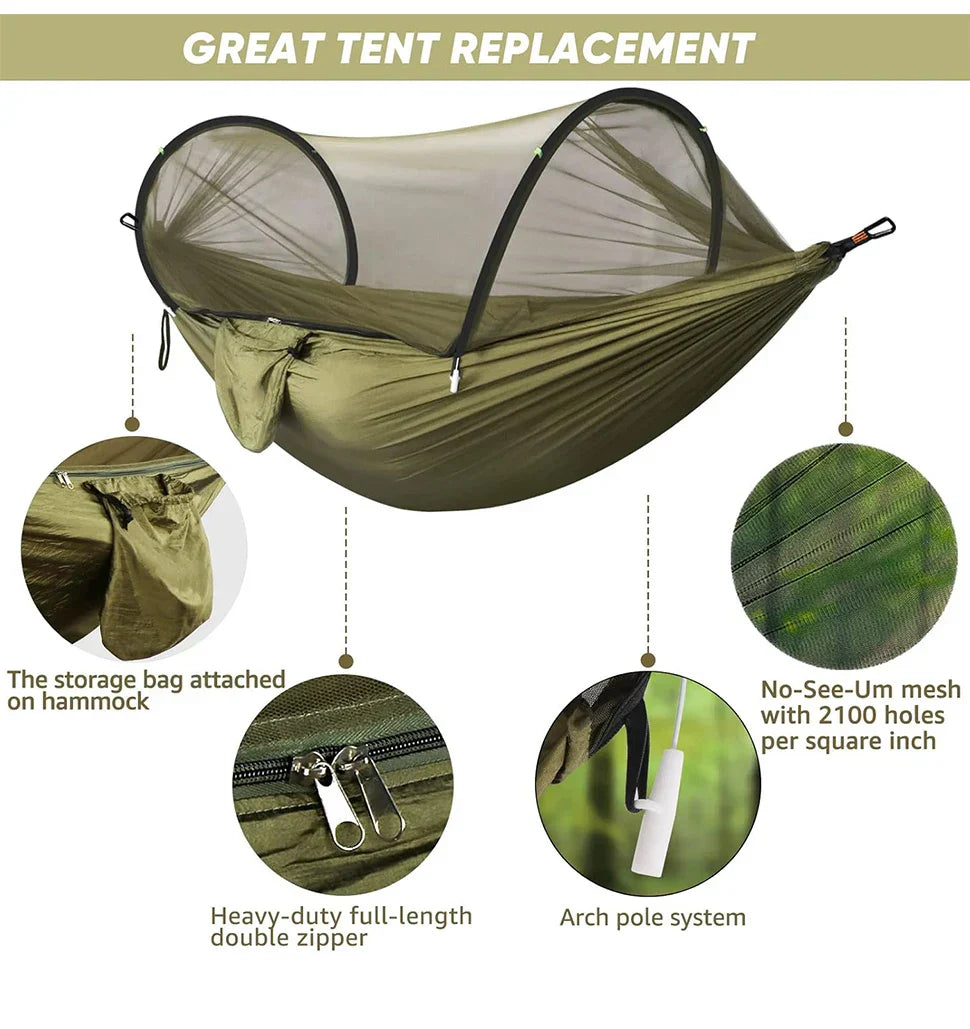 WESTTUNE Outdoor Camping Hammock with Net