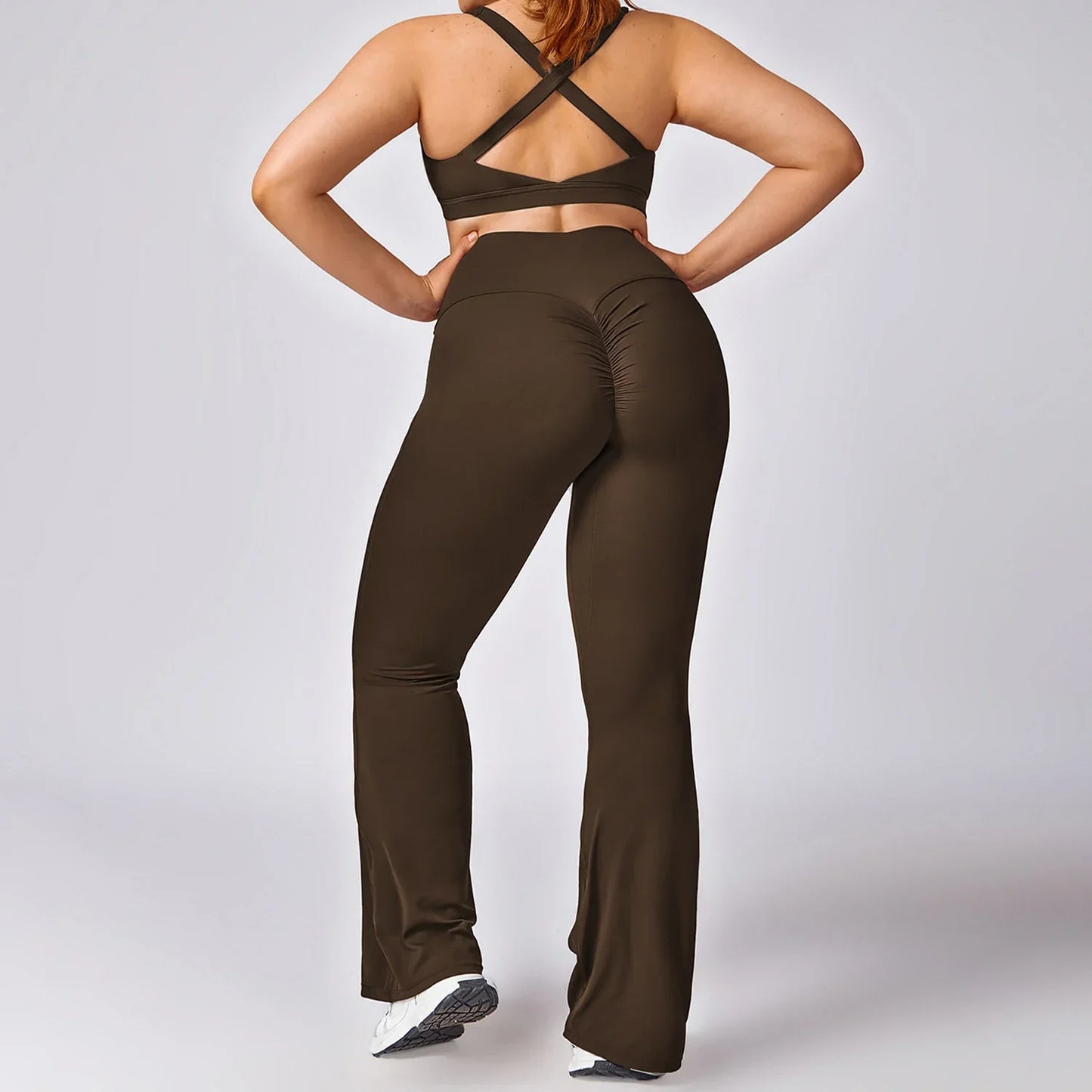 Plus Size Yoga Wide Leg Pant - MONLANE