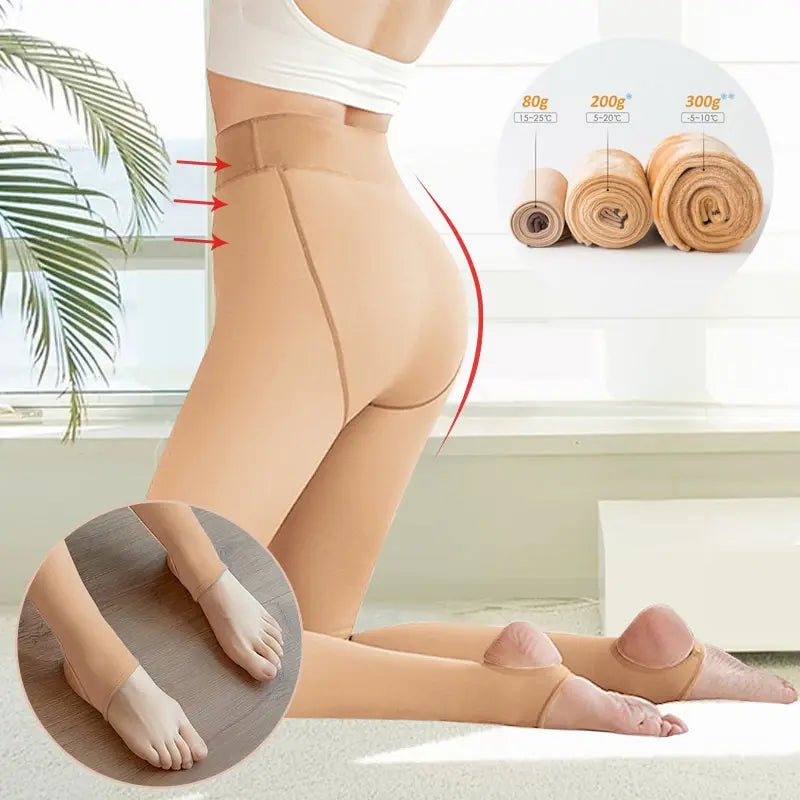 Thick Fleece Thermal Stockings