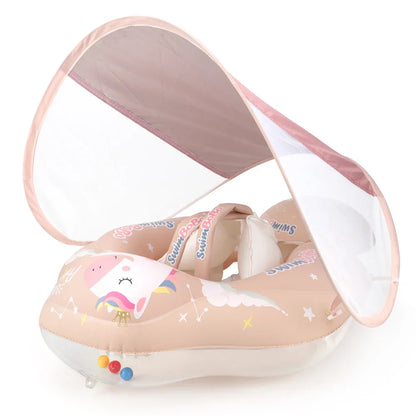 Baby Swimming Float With Canopy Splash