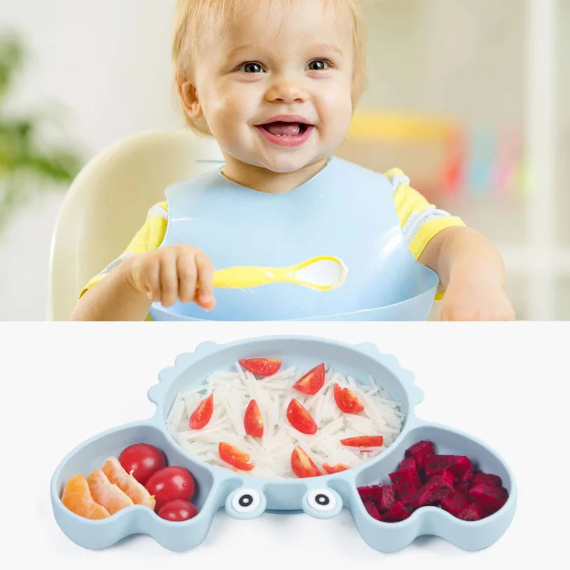 9Pcs Baby Silicone Feeding set - MONLANE