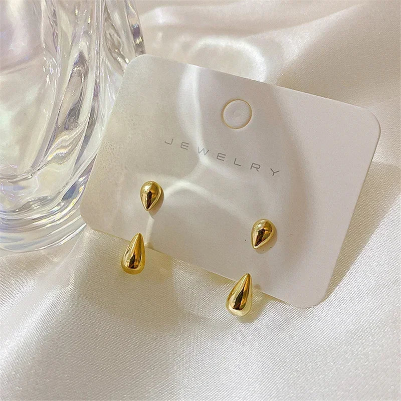 Water Drop Stud Earrings