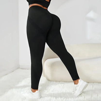 Plus Size Seamless Yoga Pants - MONLANE