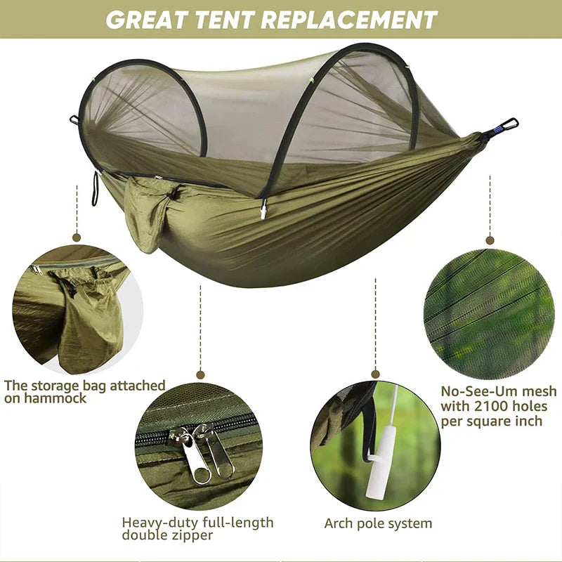 WESTTUNE Outdoor Camping Hammock with Net
