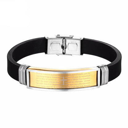 Bible Prayer Cross Bracelet