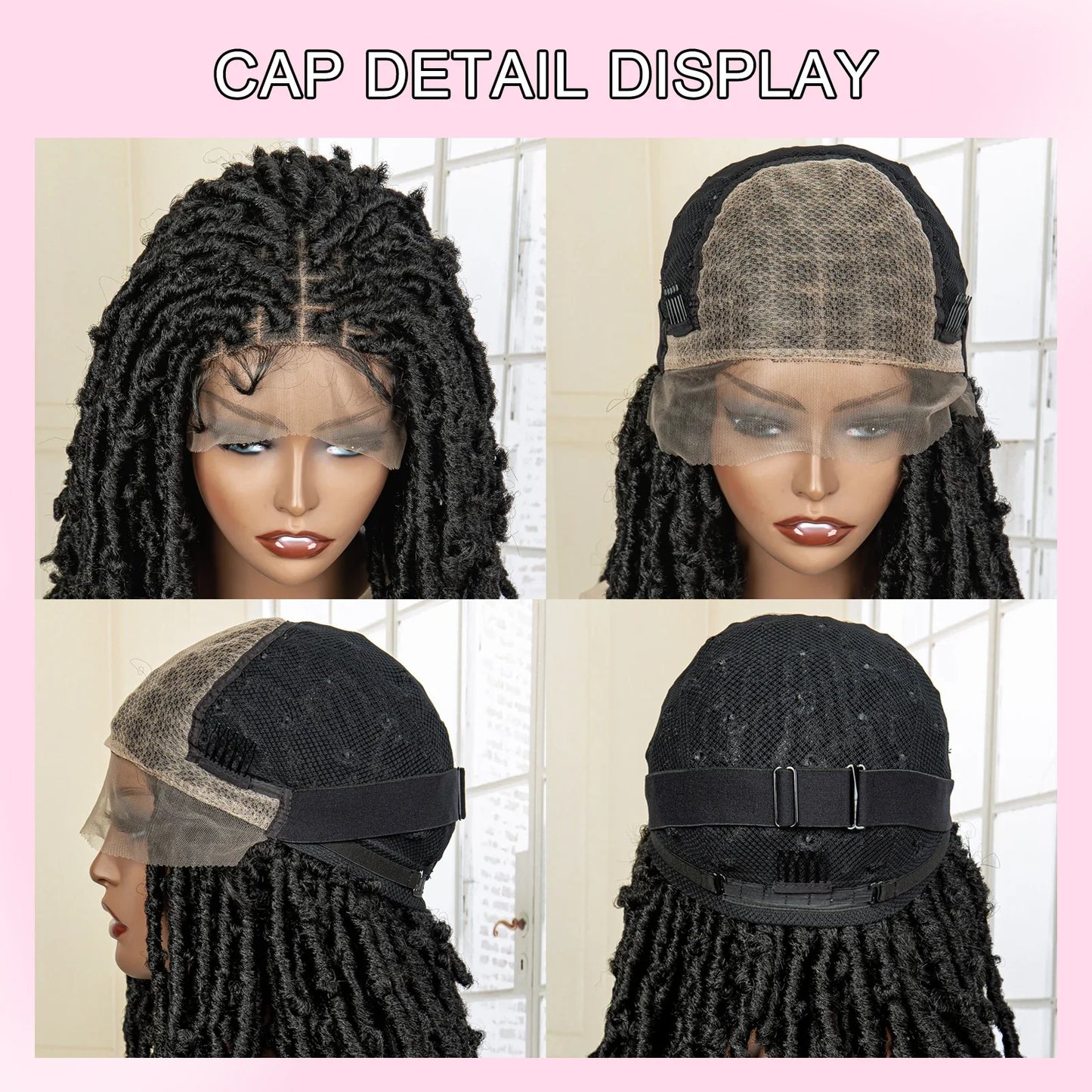 Dreadlocks Braided Lace Frontal Wig - MONLANE