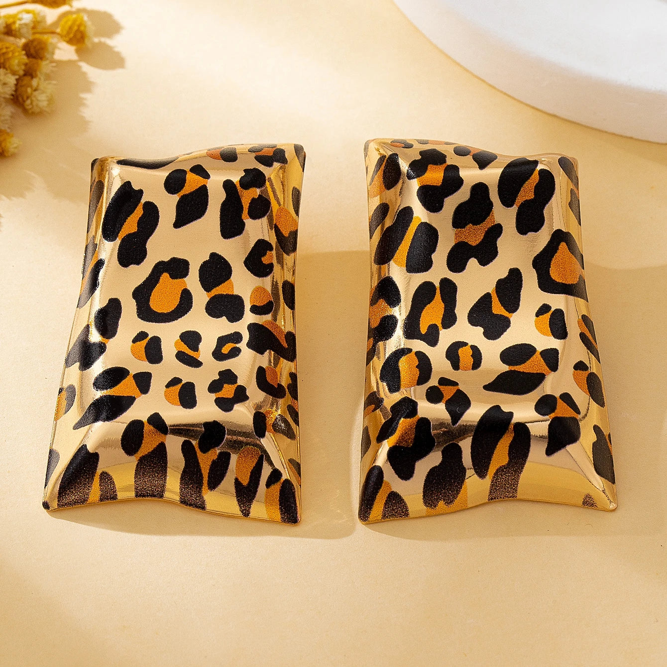 A Pair of Fashionable Women's Earrings