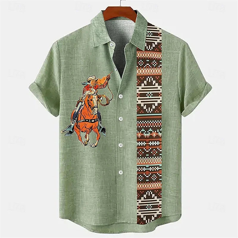 Men's Linen Short Sleeve Shirt