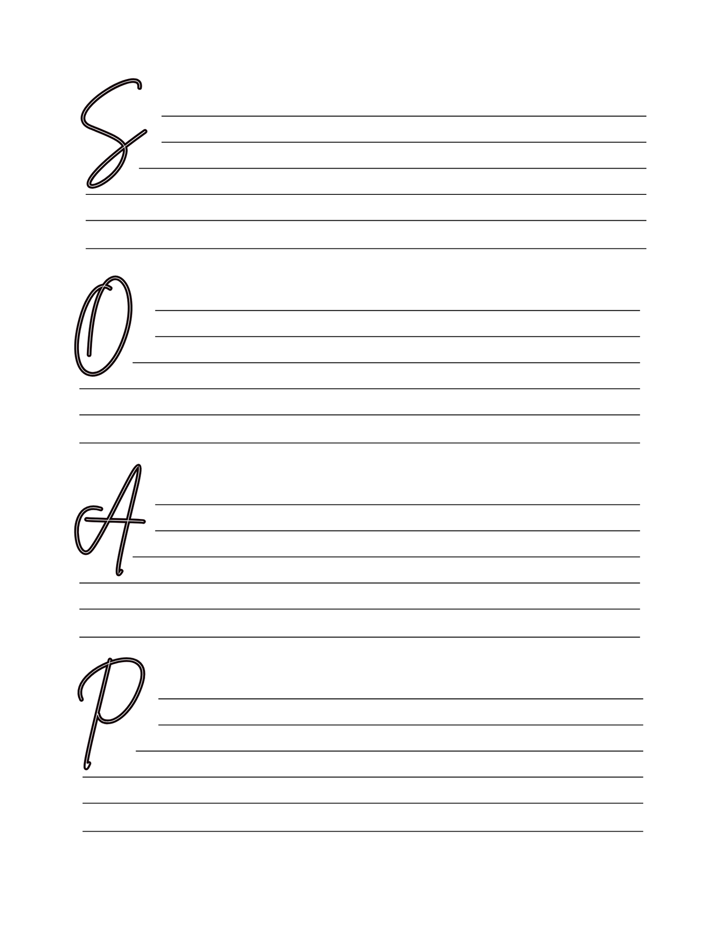 SOAP Method Bible Study Journal - MONLANE