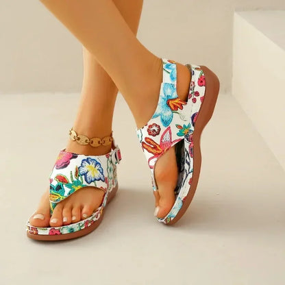 Women's Retro Wedge Platform Sandals