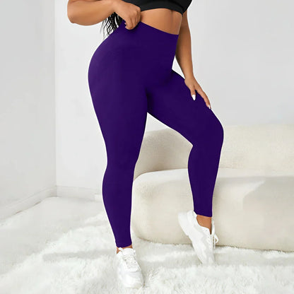 Plus Size Seamless Yoga Pants - MONLANE