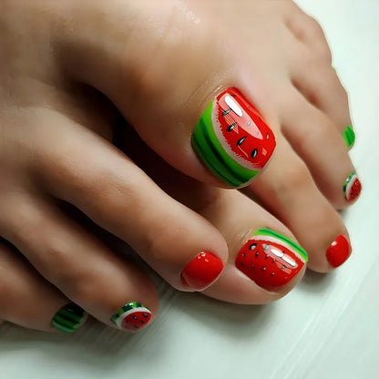 Press On Rainbow Nails