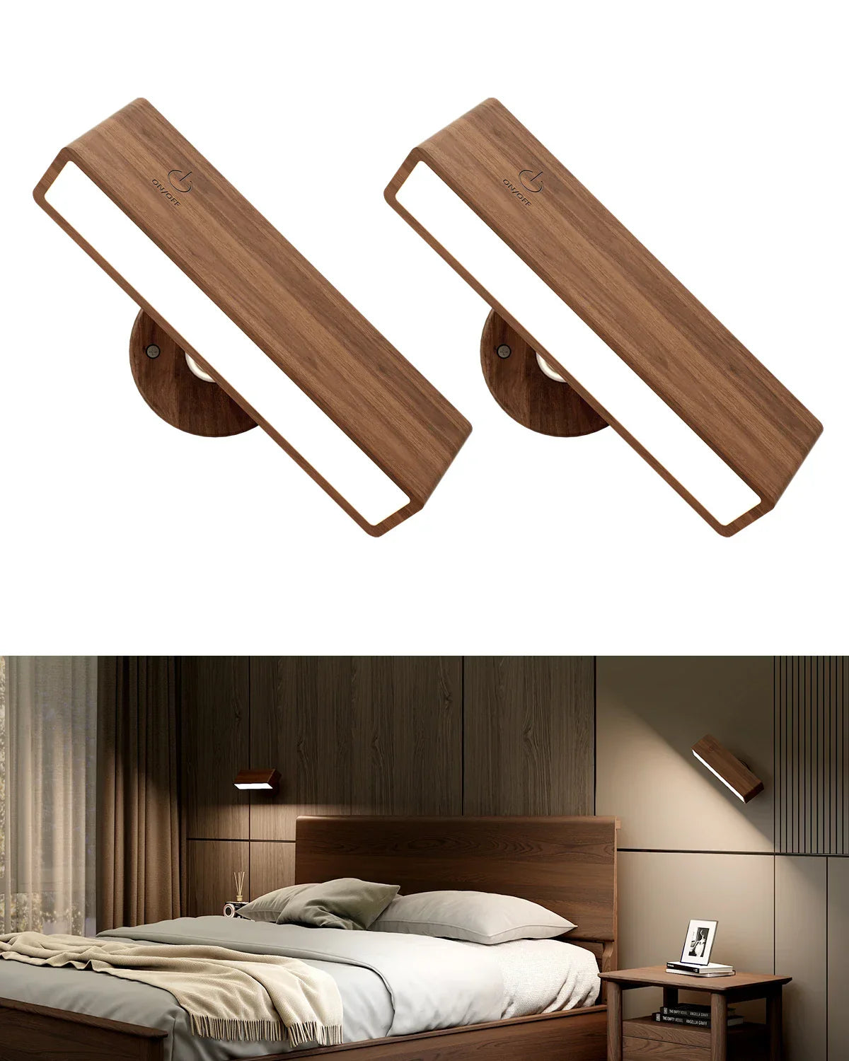 LED Wall Dimming Bedside Lamp