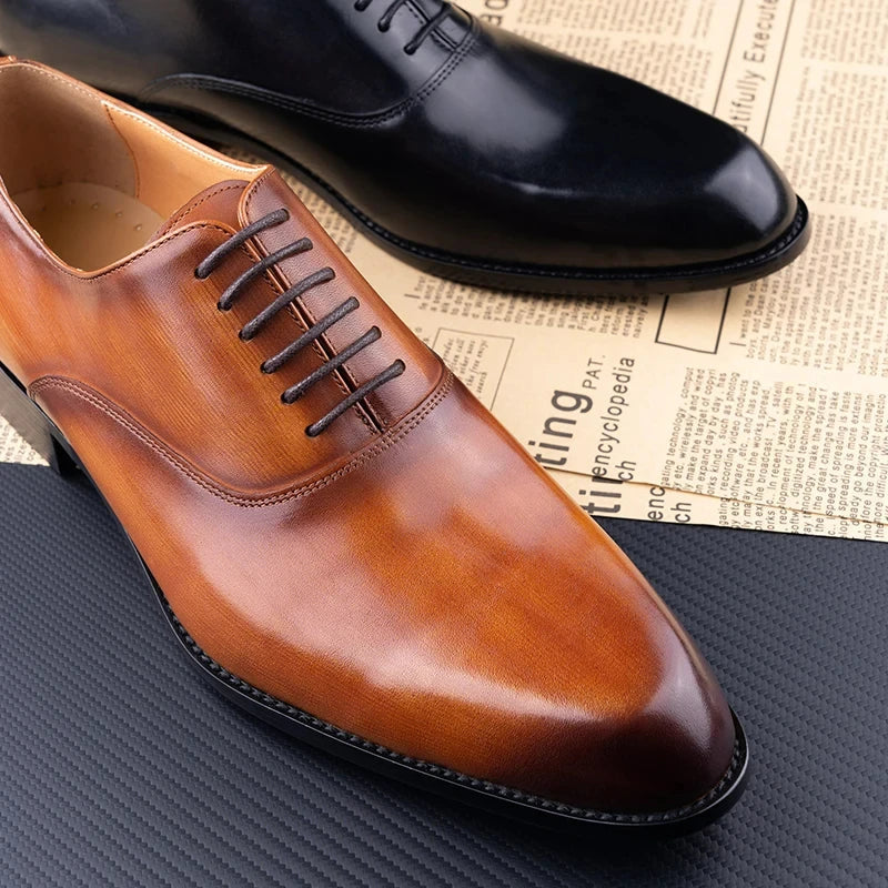 Elegant Men Leather Dress Shoe - MONLANE