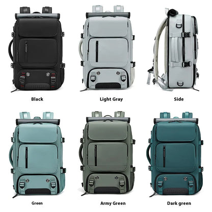 Large Travel Backpack Boardable Backpack USB Charging