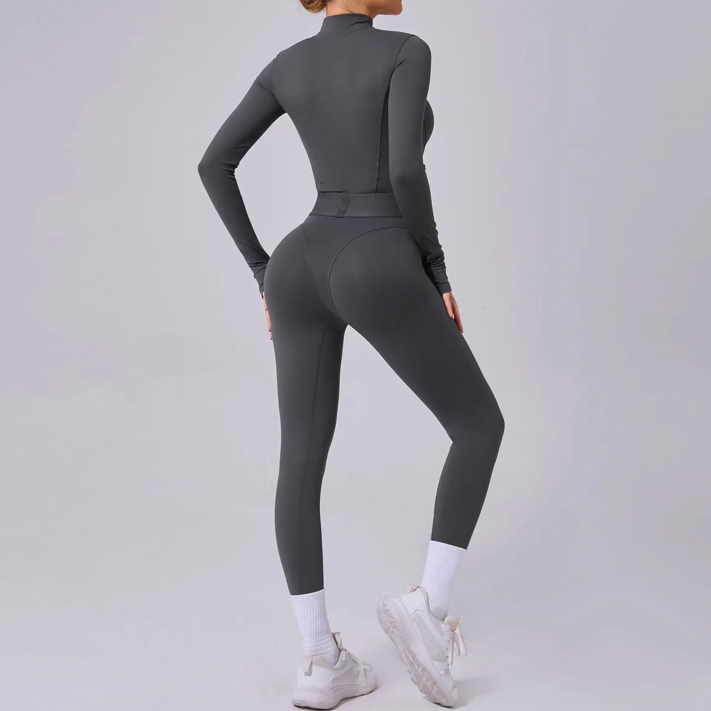 Half Zip Yoga Jumpsuit