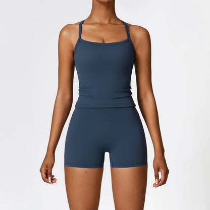 2 Piece Sports Fitness Leggings - MONLANE