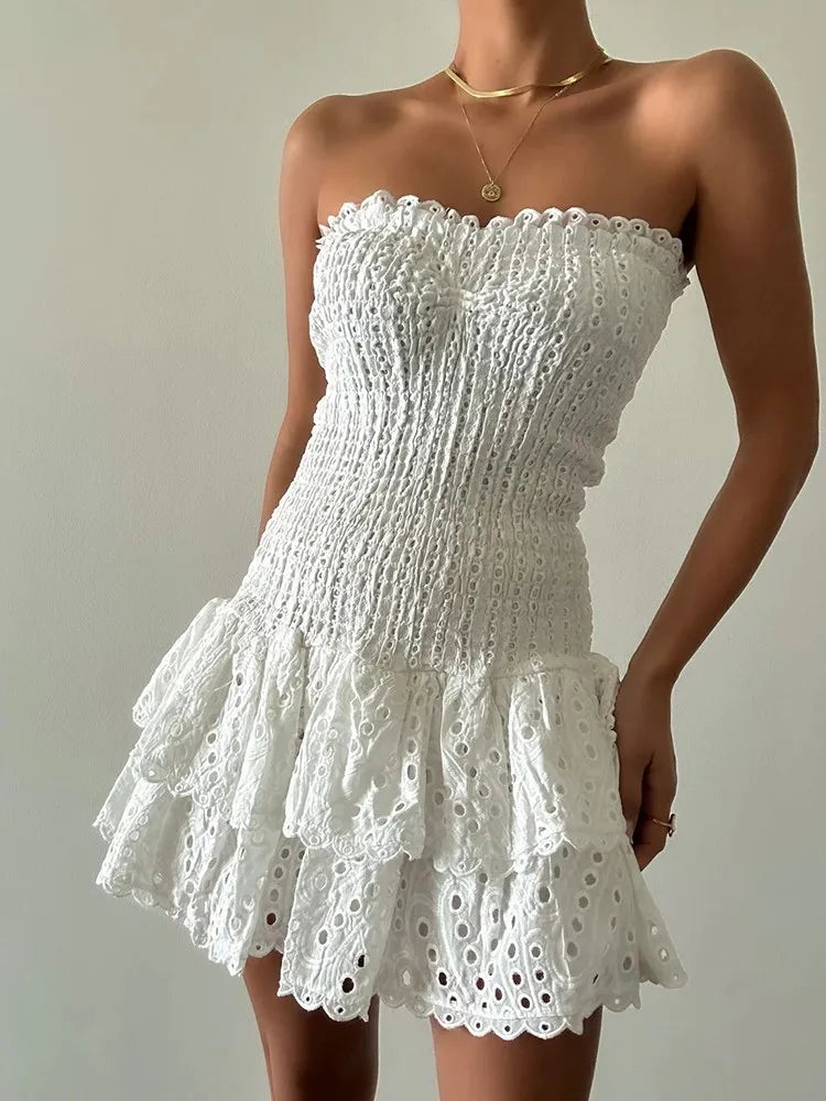 Strapless High Waist Slimming Dress