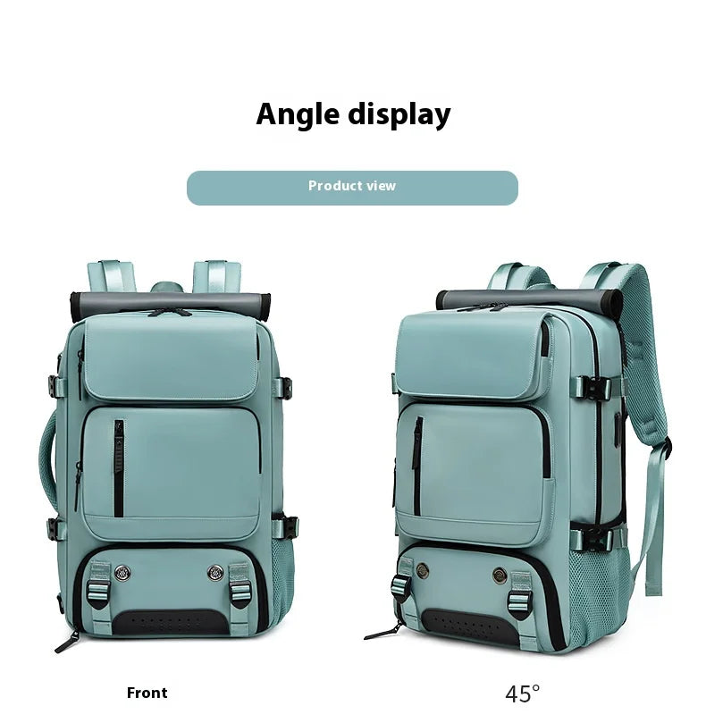 Large Travel Backpack Boardable Backpack USB Charging