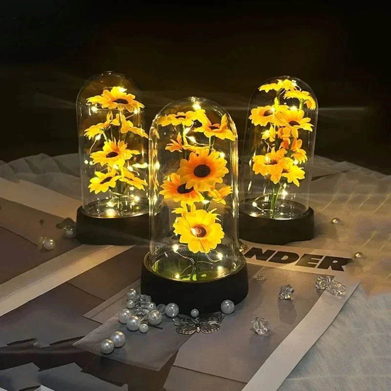 small sunflower plastic set