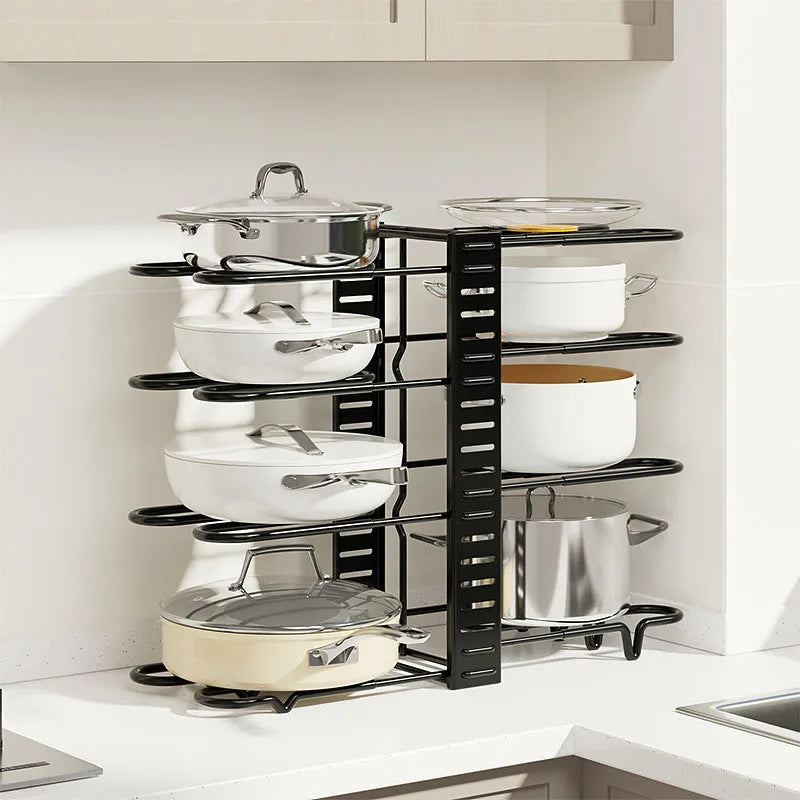 5/8 Tiers Pan Pot Organizer Rack - MONLANE