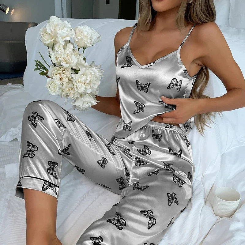 Sexy Silk Pajama Set - MONLANE