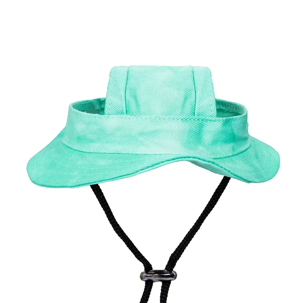 Small Dog Cat Hats Cat Cowboy Hat with Ear Holes