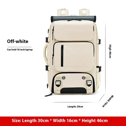 Large Travel Backpack Boardable Backpack USB Charging