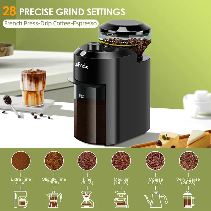 Electric Adjustable Coffee Grinder - MONLANE