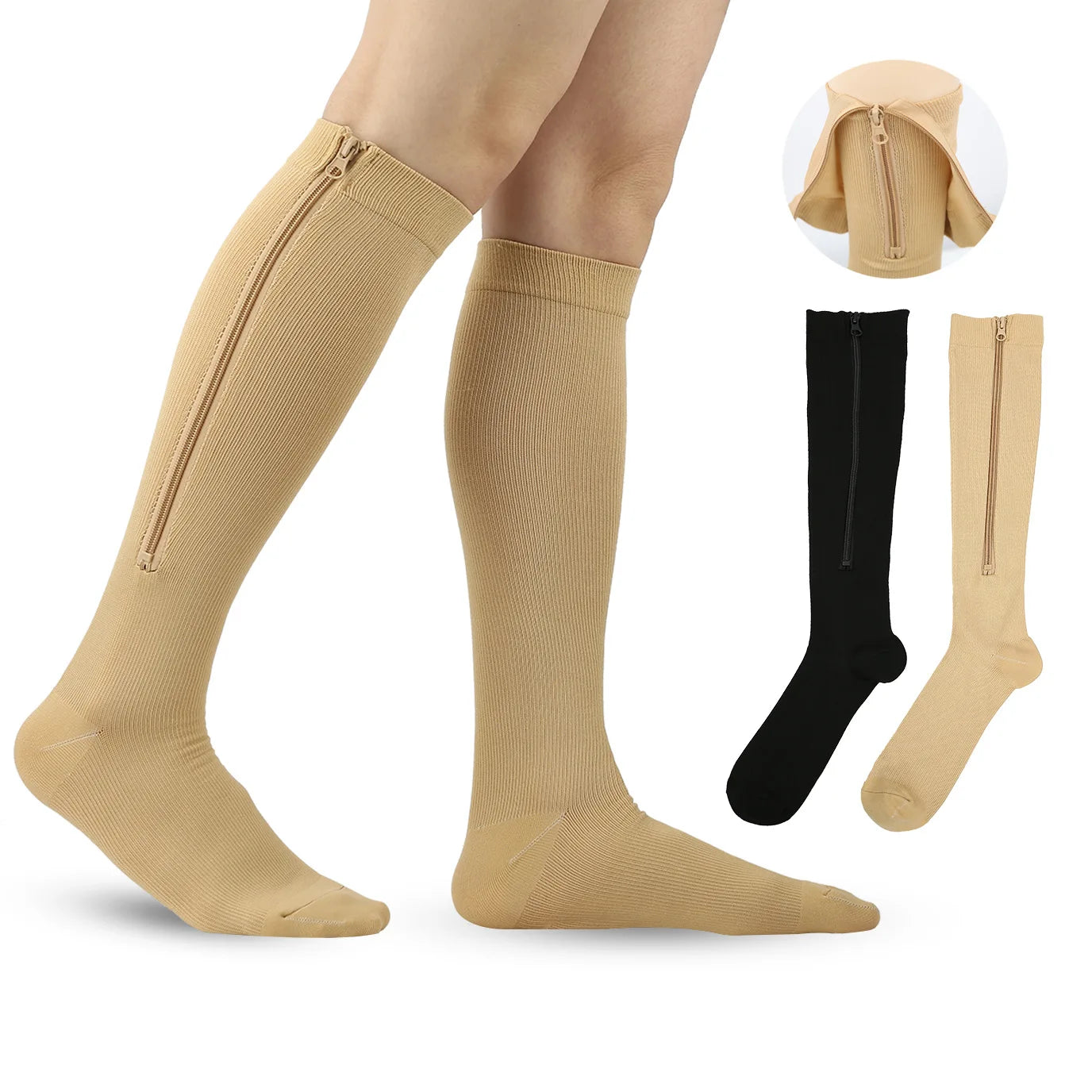 Medical Zipper Compression Socks (U CARE) - MONLANE