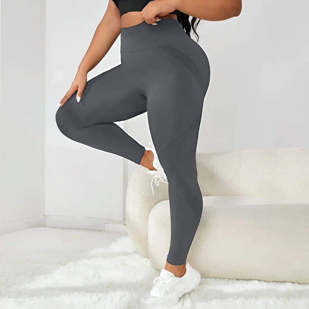 Plus Size Seamless Yoga Pants - MONLANE